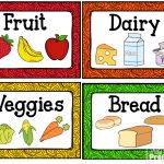 Free Labels For The Housekeeping Center/ Dramatic Play Kitchen From   Free Printable Play Food Labels