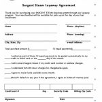Free Layaway Agreement Forms 69569 6 Best Of Retail Layaway Forms   Free Printable Layaway Forms