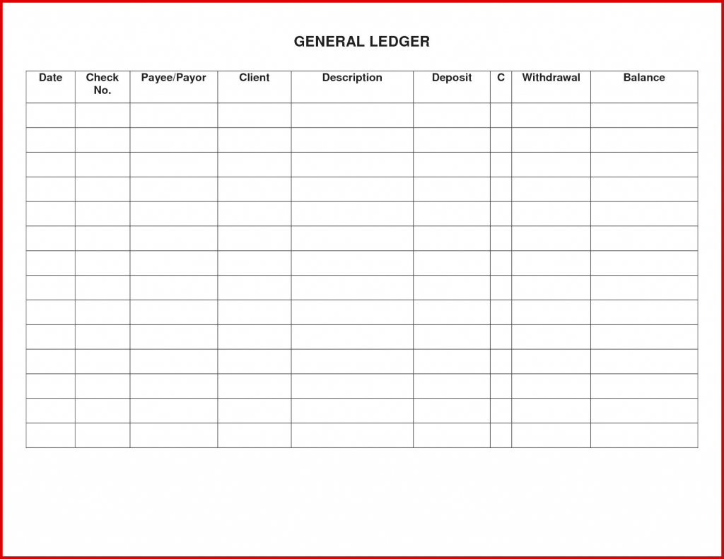 Free Printable Rent Ledger Free Printable