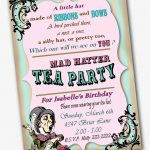 Free Mad Hatter Tea Party Invitation Template Awesome Mad Hatter Tea   Mad Hatter Tea Party Invitations Free Printable