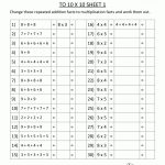 Free Math Sheets Multiplication Addition To 10X10 1 | Classroom   Free Printable Multiplication Sheets