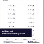 Free Math Worksheets For Exponents Problems ** ** #free #printables   Free Printable Exponent Worksheets