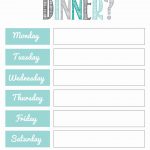 Free Meal Planning Printables | Food And Recipes | Pinterest   Free Printable Weekly Meal Planner
