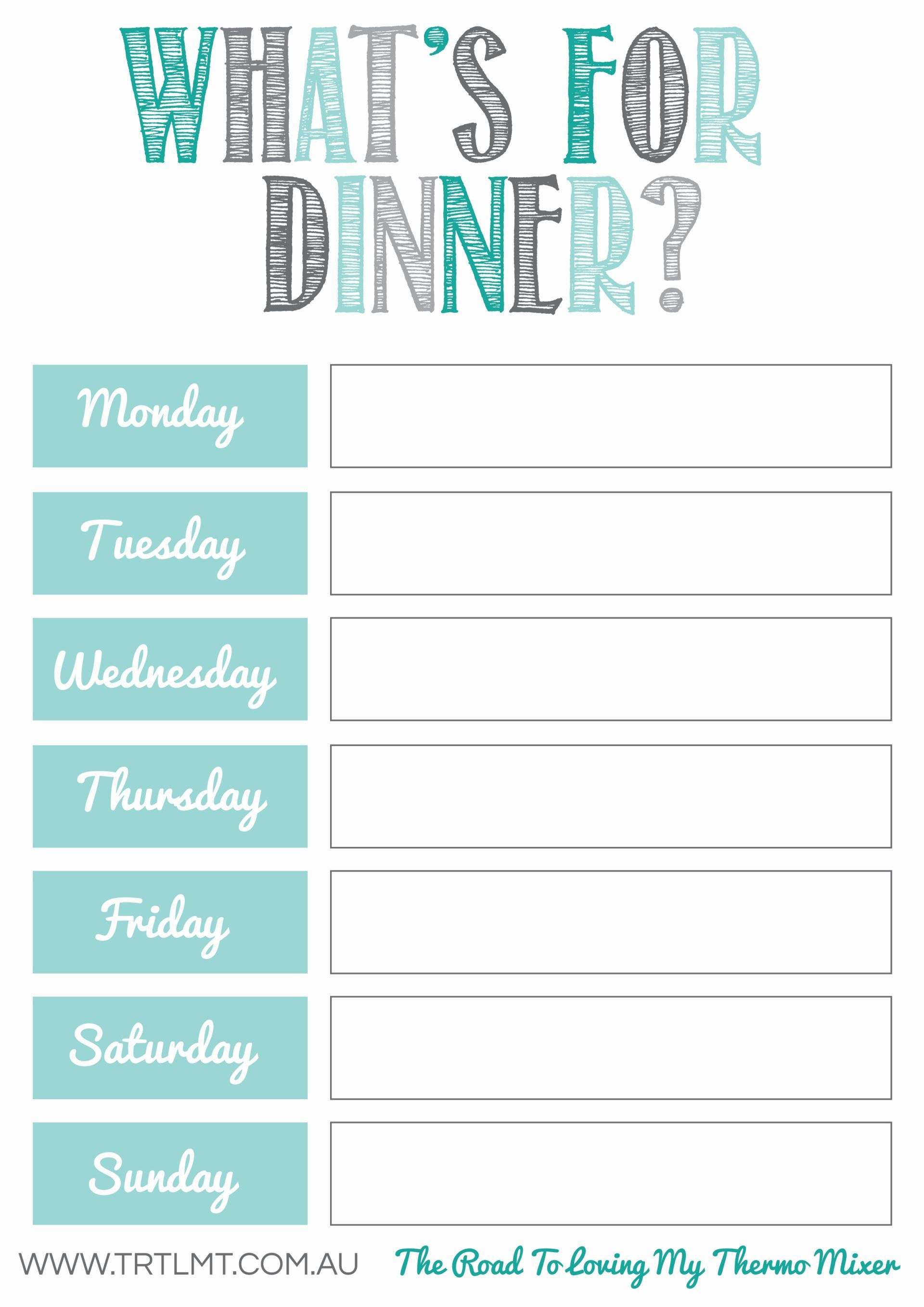 Free Meal Planning Printables | Food And Recipes | Pinterest - Free Printable Weekly Meal Planner
