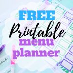 Free Menu Planner Printable   Gyct Designs   Create A Menu Free Printable