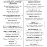 Free Menu Templates Blank Restaurant Samples For Word Breakfast   Free Printable Menu Templates Word
