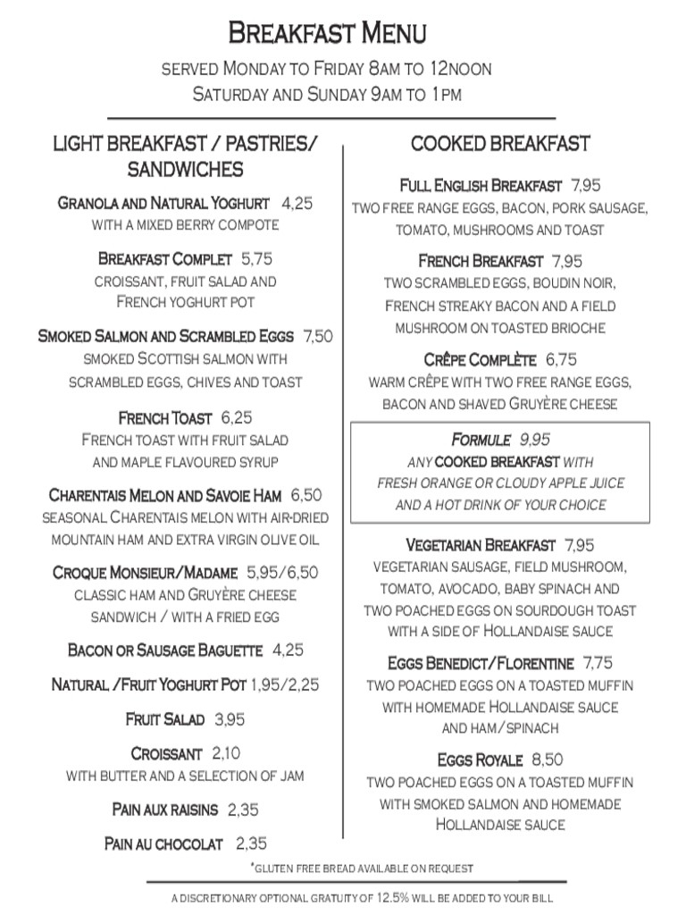 Free Menu Templates Blank Restaurant Samples For Word Breakfast - Free Printable Menu Templates Word