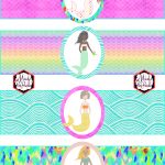 Free Mermaid Birthday Party Printables | Party Printables   Free Printable Little Mermaid Water Bottle Labels