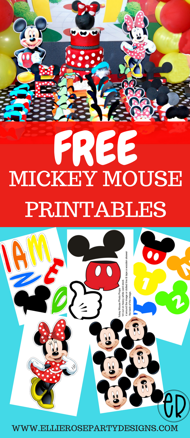 Free Mickey Mouse Printables And Party Ideas. Diy Decorations For - Free Printable Mickey Mouse Decorations