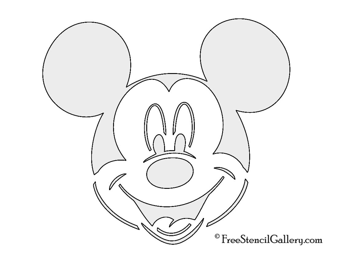 Free Mickey Mouse Stencil, Download Free Clip Art, Free Clip Art On - Free Printable Cookie Stencils