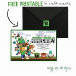 Free Minecraft Birthday Invitation Printable!!!! | Anniversaire   Free Printable Minecraft Invitations