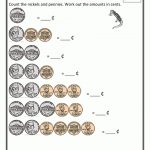 Free Money Counting Printable Worksheets   Kindergarten, 1St Grade   Free Printable Money Worksheets