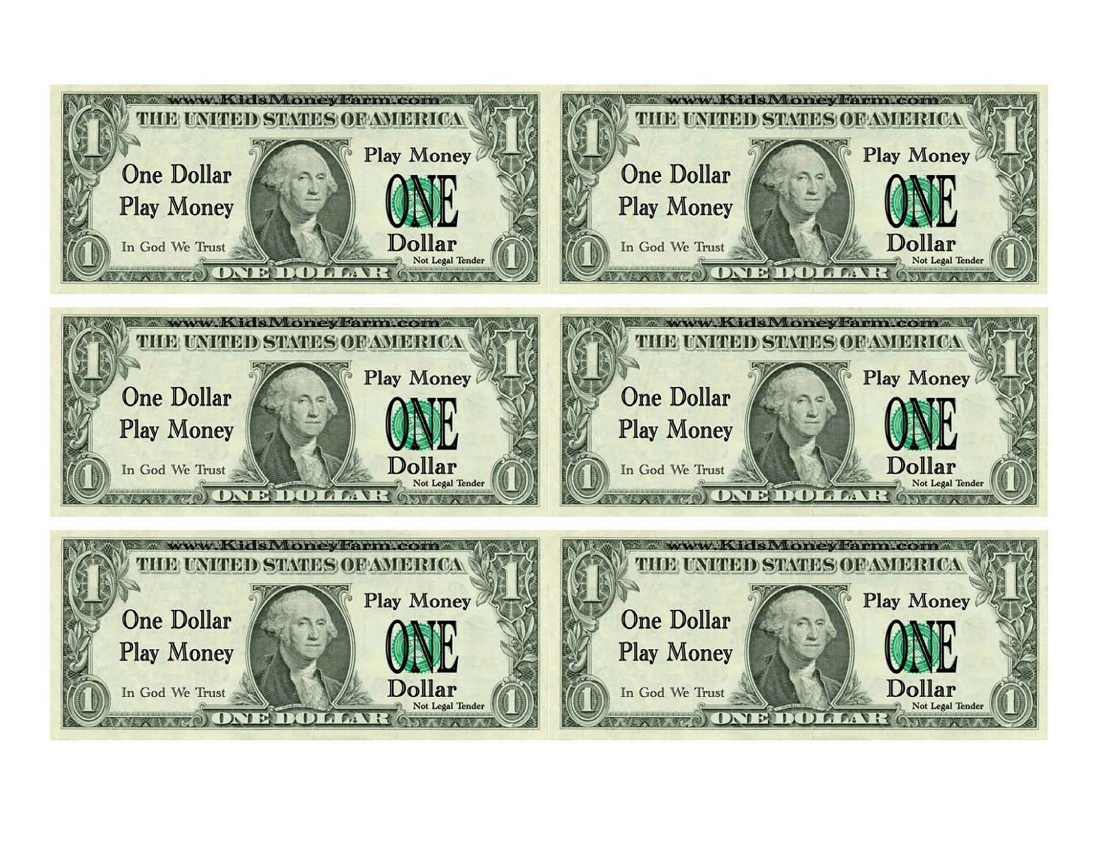 Free Money Printables For Kids To Play With. Good For Counting And - Free Printable 100 Dollar Bill