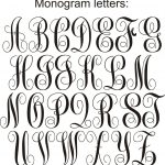 Free Monogram Letters Best Letter Free Monogram Letters   Free Printable Monogram Letters