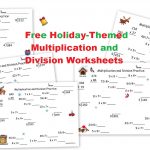 Free Multiplication And Division Holiday Math Worksheets   Free Printable Division Worksheets
