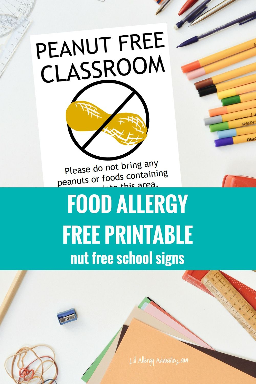 Free Nut Free Classroom And Nut Free School Signs. Free Printable - Printable Peanut Free Classroom Signs