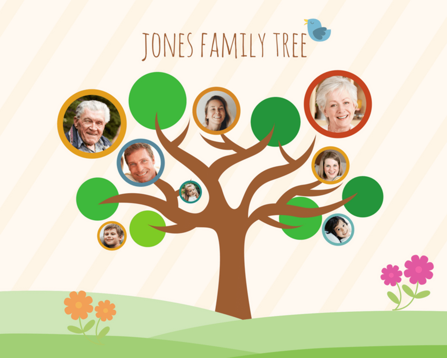 Free Online Family Tree Maker: Design A Custom Family Tree - Canva - Family Tree Maker Online Free Printable