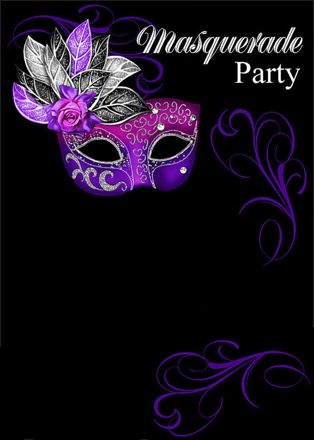Free Online Masquerade Invitation | Invitations Online - Free Printable Masquerade Masks