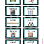 Free Organization Label Printables | Classroom Organization   Free Printable Classroom Labels With Pictures