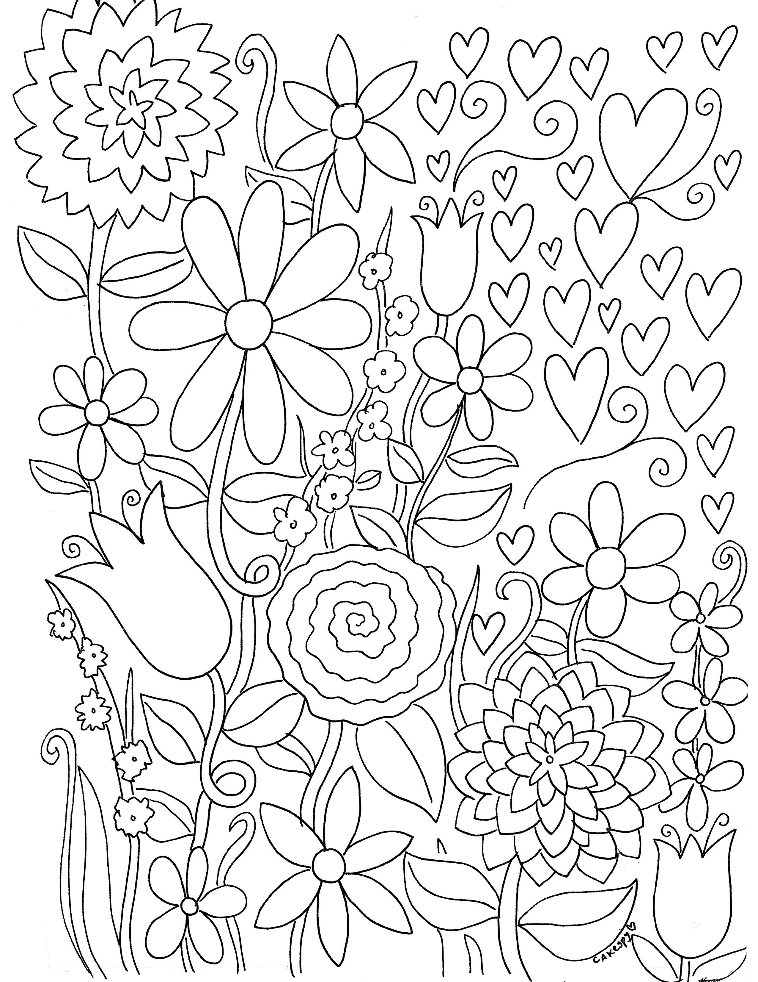 Free Paintnumbers For Adults Downloadable | *printable Art - Free Printable Flower Coloring Pages For Adults