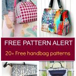 Free Pattern Alert: 20+ Handbag Sewing Patterns | On The Cutting   Free Printable Purse Patterns To Sew