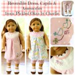 Free Pattern For An 18" American Girl Doll Reversible Dress   Free Printable Crochet Doll Clothes Patterns For 18 Inch Dolls