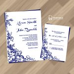 Free Pdf Wedding Invitation Download   Foliage Borders Invitation   Free Printable Wedding Invitation Kits