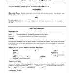 Free Personal Loan Agreement Form Template   $1000 Approved In 2   Free Printable Promissory Note For Personal Loan