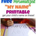 Free Personalized Printable With Your Childs Name On It To Practice   Free Printable Name Tracing
