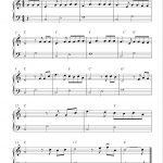 Free Piano Sheet Music For Beginners With The Melody How Great Thou   Free Printable Sheet Music For Piano