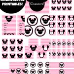 Free Pink Minnie Mouse Birthday Party Printables | Catch My Party   Free Mickey Mouse Printable Templates