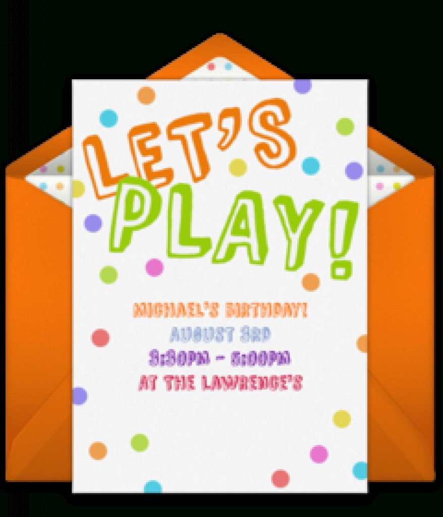 Free Playdate Online Invitations | Punchbowl Intended For Free - Free Printable Play Date Cards