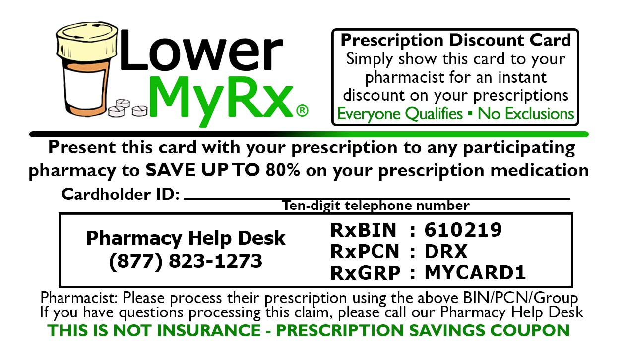 Free Prescription Discount Savings Card. Instant Digital And - Free Printable Prescription Coupons
