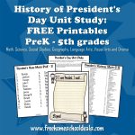 Free Presidents Day Unit Study With Free Printables And Worksheets   Free Printable President Worksheets