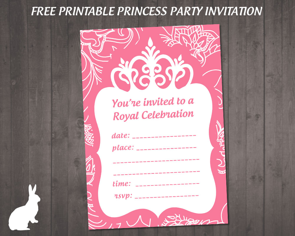 Free Princess Party Invitation | Free Party Invitationsruby And - Free Princess Printable Invitations