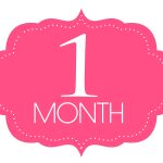 Free Printable 1 Month Old Sign | Baby   Photosmonth | One Month   Free Printable Baby Month Stickers