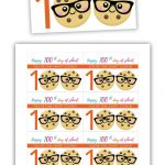 Free Printable: 100Th Day Of School   One Smart Cookie | Free   100Th Day Of School Printable Glasses Free