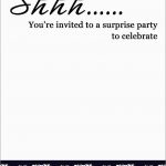 Free Printable 40Th Birthday Invitation Template   Classy World   Free Printable Surprise 40Th Birthday Party Invitations