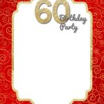 Free Printable 60Th Birthday Invitation | Como Deco | Birthday   Free Printable Surprise 60Th Birthday Invitations