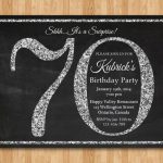 Free Printable 70Th Birthday Invitations Templates Simple 70Th With   Free Printable 70Th Birthday Party Invitations