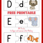 Free Printable Abc Puzzles: Upper And Lowercase Letter Matching   Free Printable Alphabet Games