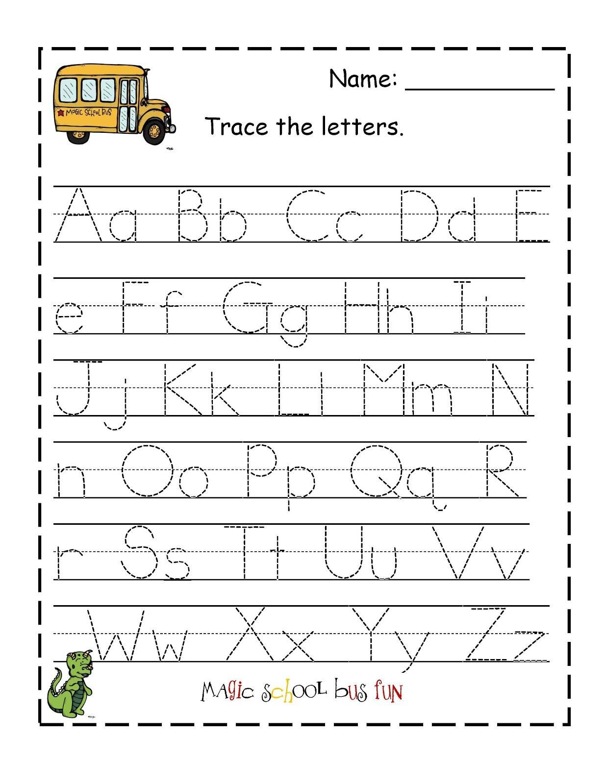 Free Printable Tracing Letters And Numbers Worksheets