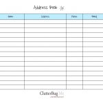 Free Printable Address Book Software With Pages Template Plus   Free Printable Address Book Pages