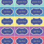 Free Printable} Allergy Free Party Food Labels   Frog Prince Paperie   Printable Nut Free Signs