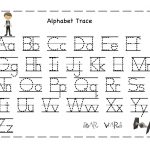 Free Printable Alphabet Letter Tracing Worksheets | Angeline   Free Printable Tracing Alphabet Worksheets