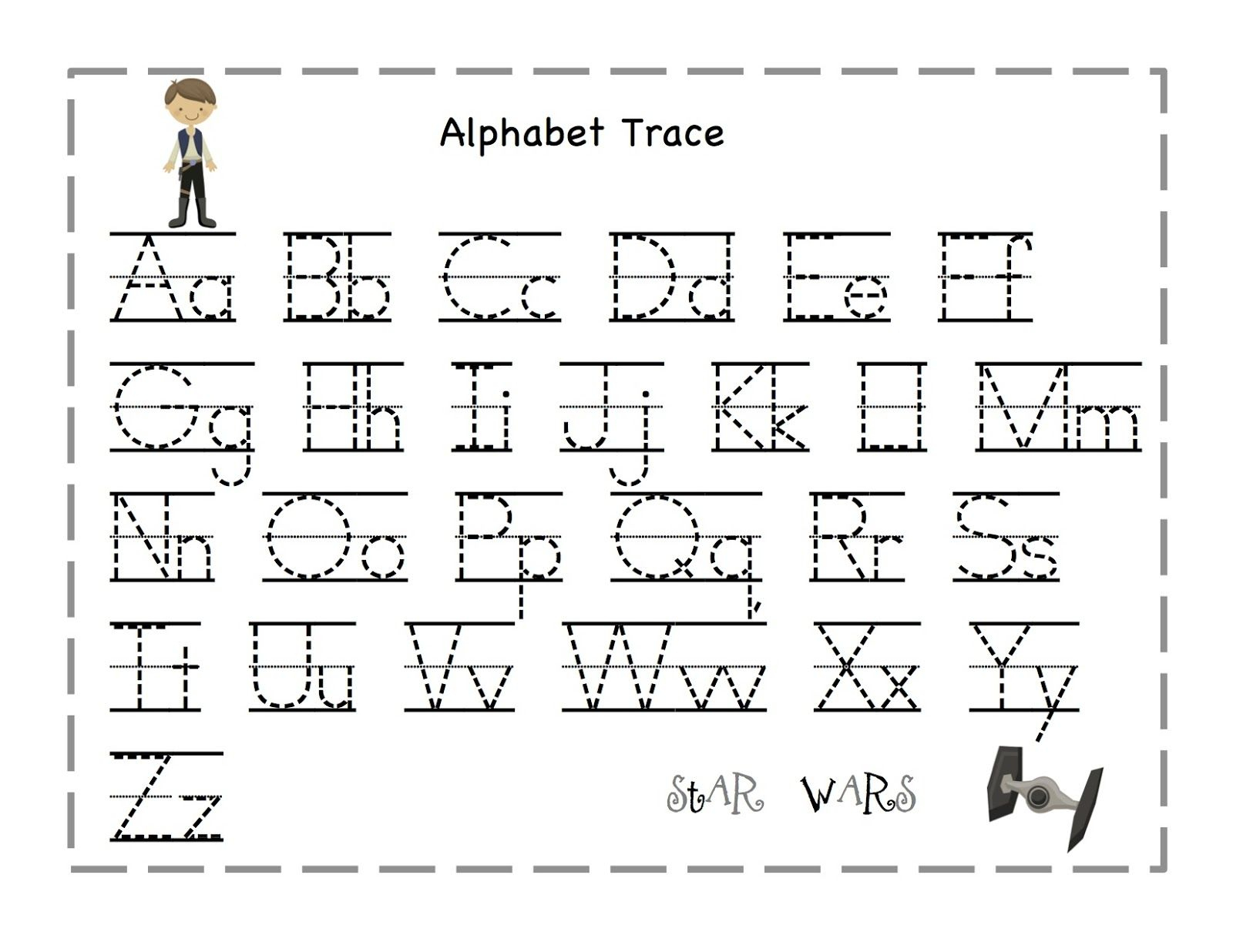 Free Printable Alphabet Letter Tracing Worksheets | Angeline - Free Printable Tracing Alphabet Worksheets