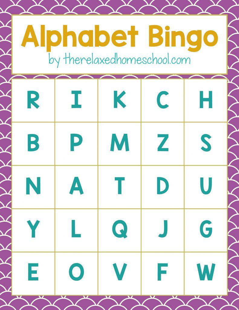 Free Printable! Alphabet Letters Bingo Game - Download Here - Free Printable Alphabet Games