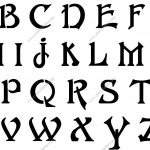 Free Printable Alphabet Stencils 6 Disney Letter | Lettering   Free Printable Disney Alphabet Letters