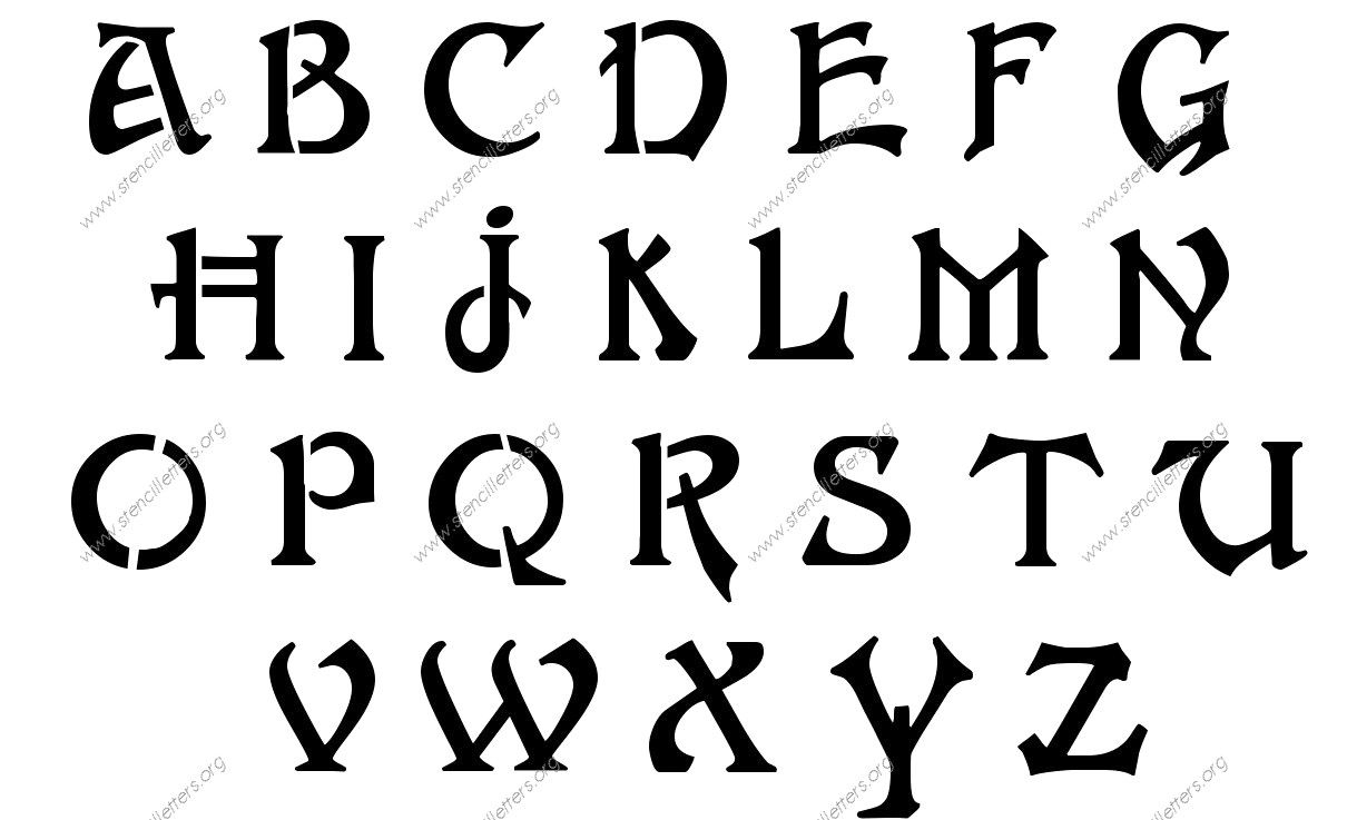 Free Printable Alphabet Stencils 6 Disney Letter | Lettering - Free Printable Disney Alphabet Letters