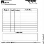 Free Printable And Easy To Make Report Cards For Homeschool Records   Free Printable Grade Cards